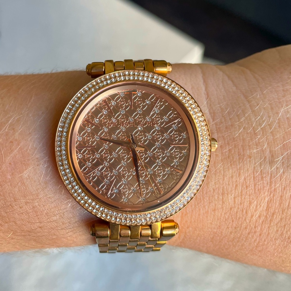 Michael Kors Pavé Watch with Crystal Face